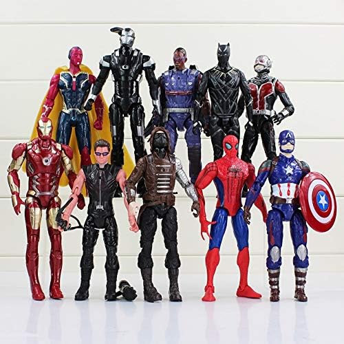 PAPEO Set 10 Figure 6.7 inch Hot PVC Action Figures Toy Big Toys Large Model Keychain Figurine Gifts Christmas Halloween Birthday Gift Decoration Collection Collectible Movie for Kids Adults
