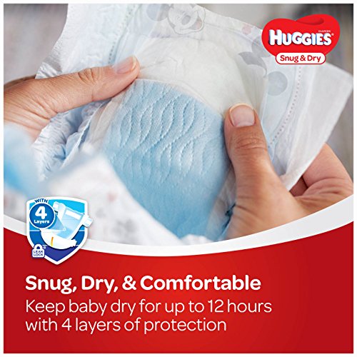 HUGGIES Snug Dry Diapers, Size 4, 112 Count, GIGA JR PACK
