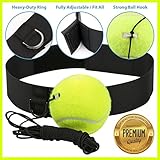 Fight Ball Reflex | Boxing Balls on String with Headband Training Speed Reaction Set Kit Hat Head Band Tennis Refex Punching Focus Reflexes Trainer Practice Punch Fitness Gym Boxer Cap Kids (100979)