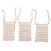 Bestim Inc 3Pcs Sisal Soap Bag, Shower Bath Exfoliating Natural Sisal Soap Saver Pouch Holder