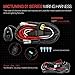 MICTUNING 12ft Wiring Harness Kit for Off Road LED Work Light Bar - Power Relay Blade Fuse ON/OFF Switch