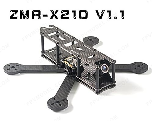 ZMR-X210 V1.1 210mm Carbon Fiber Mini FPV Quadcopter Frame Kit with PCB Board ,HS1177 Style Camera Mount Featuring an X Design