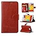 Note 3 Case, Galaxy Note 3 Case, Joopapa Galaxy Note 3 Luxury Fashion Pu Leather Magnet Wallet Flip Case Cover with Built-in Credit Card/ID Card Slots for Samsung Galaxy Note 3 N9000 (Brown)