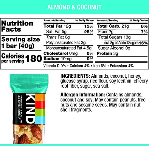 KIND ALMOND & COCONUT, 8.4 OZ (PACK OF 6)