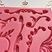 Anyana Scroll sculpted sugarcraft silicone mold 3d Retro Palace gumpaste cake decorating Baroque fondant cupcake decotions