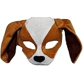 Forum Novelties Plush Dog Mask, Brown/White, One Size