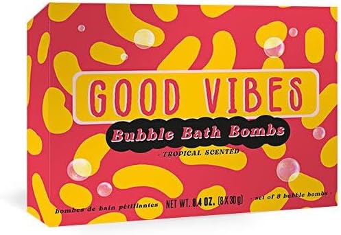 Gift Republic 8 Pack Tropical Scented Bubble Bath Bombs Good Vibes