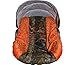 Infant Car Seat Cover, Baby Car Seat Cover, Slip Cover- Camo with Orange Minky!