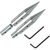 BLSGBUIDING 1/2" & 5/8" Tapered Spindle Adapter Threaded for Buffing Polishing Wheel for Bench Grinder Left and Right - 1 Pair