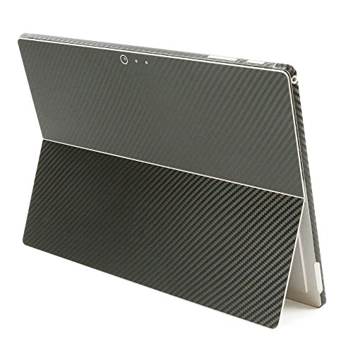 ArmorSuit - Surface Pro 2017 Screen Protector + Black Carbon Fiber Skin Back Protector MilitaryShield w/ Lifetime Replacements - Front Anti-Bubble Ultra HD Shield