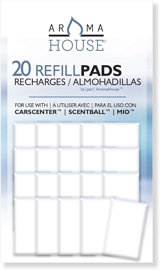 Aromahouse Aromatherapy Diffuser Unscented Refill Pads For Essential Oil For Use With Scentball Carsceter Aromakey Aromapod Mio Pack Health Personal Care Amazon Com