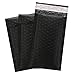 Hengu #000 Black Ploy Bubble Mailers 4x8 inch Self-seal Padded Shipping Envelops Pack of 50pcs
