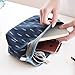 Makeup Bag/Travel Cute Cosmetic Pouch Storage/Brush Holder Toiletry Kit Fashion Women and Girl Waterproof Jewelry Organizer with Zipper Pencil Carry Case Portable Cube Purse (Deep Blue)