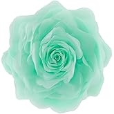 JWH Summer Flower Throw Pillow Covers Aesthetic Decorative Floral Accent Pillow Cases Round Cushion Handmade Pillowcase for Car Bedroom Bed Couch Living Room 12 Inch Sage Green