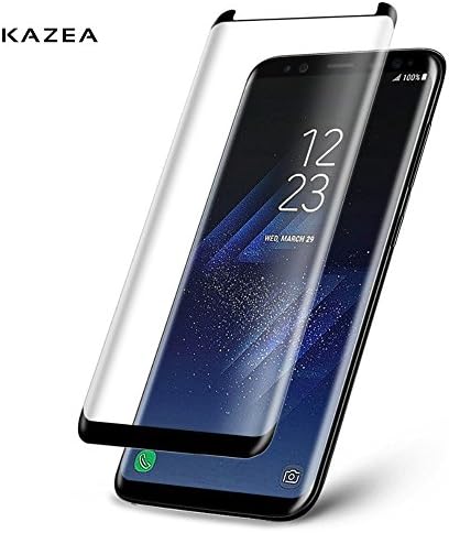 Tempered Glass Screen Protector for Samsung Galaxy S8 Plus- 5H Hardness, Cutting Edge Tech, Bubble Free, Anti-Scratch, Fingerprint &amp; Oleophobic Coating - 0.20mm Glass Protection by KAZEA