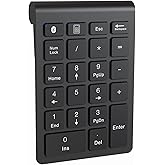 Amazon.com: Foloda Wireless Number Pads, Numeric Keypad Numpad 22 Keys ...