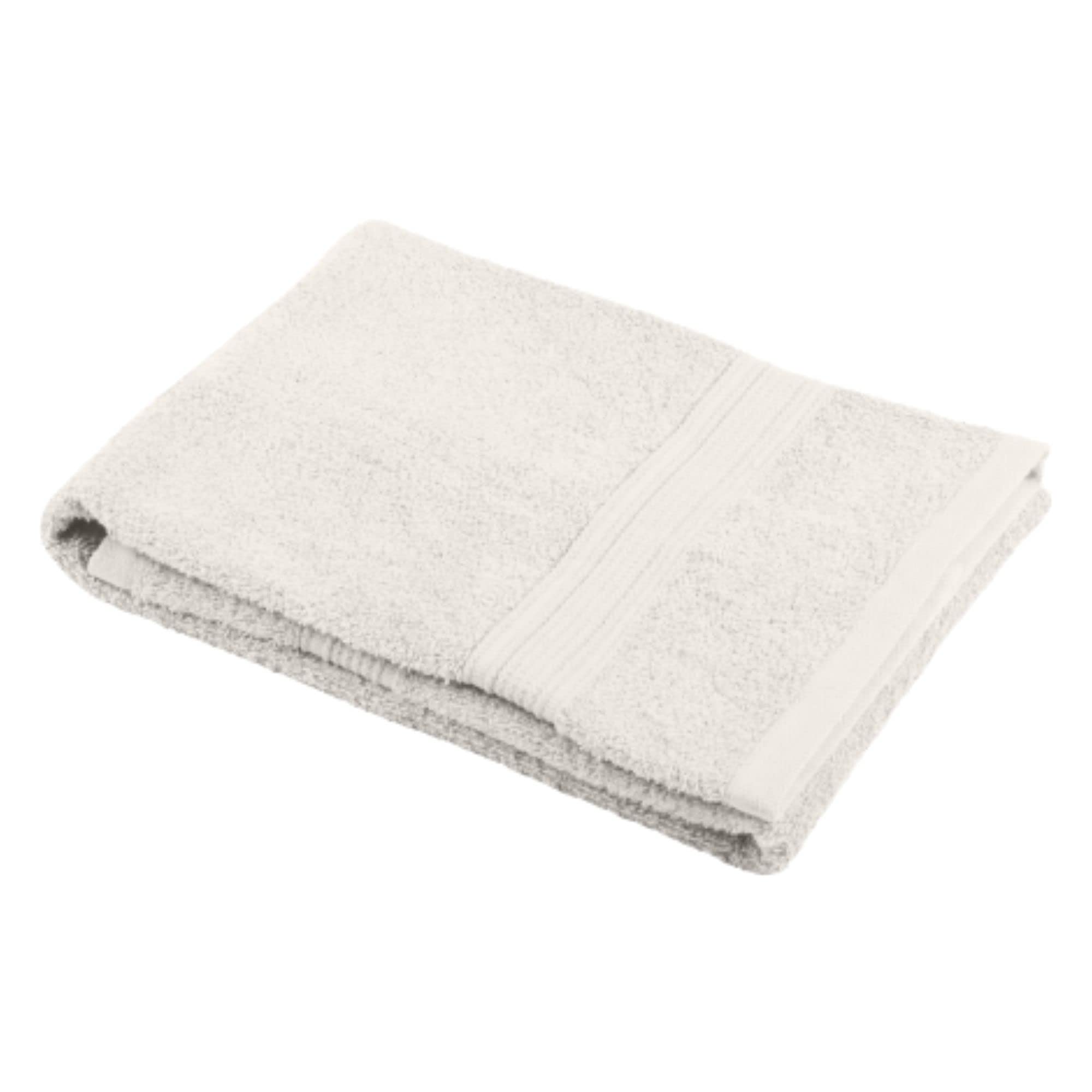 Stof - Bath Towel - Size 30 x 50 cm - 100% Organic Cotton - Ecru - Lagoon Model - Bath Linen - Wash at 40 cm