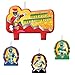 Amscan Power Rangers Dino Charge Birthday Party Molded Candle Set (4 Piece), Red/Black/Green/Blue