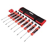 Precision Screwdriver Set, Phillips, Flat, Torx and Pentalobe Screwdriver Set with Case (Pack of 9) for Phone, Computer, Laptop, Watch, Electronics, Jewelry, Eyeglass