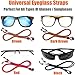 Glasses Strap Chain for Men Women [Pack of 4], Adjustable Eyeglass Holder String for Sports Reading, Never Lose Eyeglasses Again
