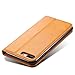 FLY HAWK iPhone 6/6S Leather Wallet Phone Case iPhone Case with Card Holder Kickstand Protective Flip Cover Khaki Cover