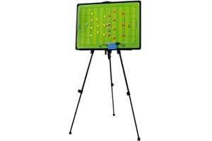Haploon Soccer Coaching Board, Big Tri-pod Football Tactic Board, Strategy Game Plan White Board Clipboard, Huge Size Training Equipment with Tripod Stand and Carrying Bag