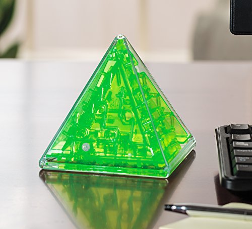 3 Dimensional Pyramid Puzzle Maze Brain Teaser Game - Great for Kids & Adults!