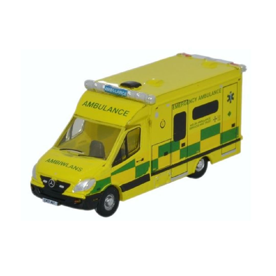 Oxford Diecast 1:148 Mercedes Ambulance Wales Collectable model NMA001