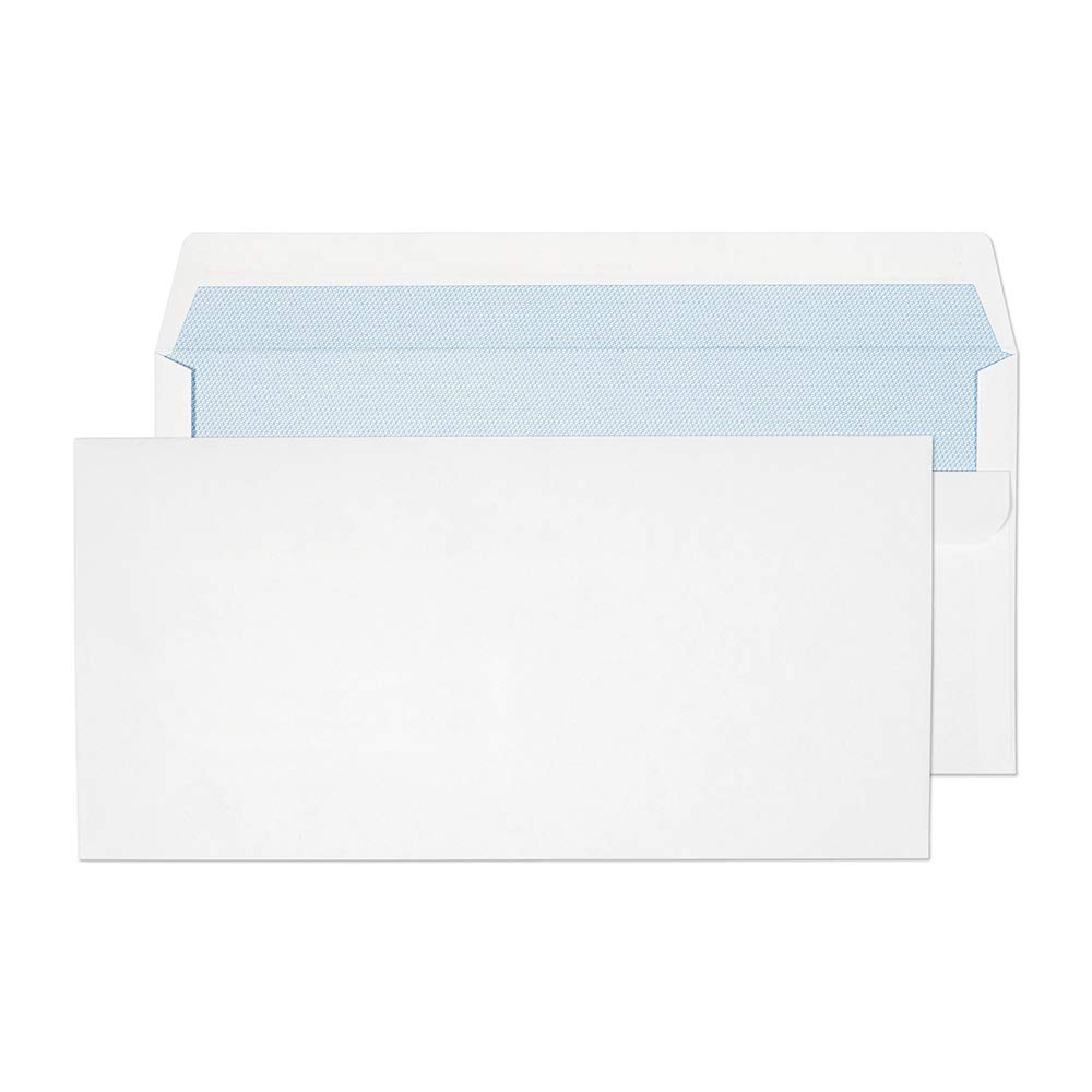 Blake Purely Everyday DL 110 x 220 mm 90 gsm Wallet Self Seal Envelopes (13882) White - Pack of 500