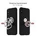 ICONFLANG iPhone X Case, iPhone 10 Case, Ring Kickstand case 360 Degree Rotating Ring Drop Protection Shock Absorption case [Compatible with Magnetic Car Mount case] for iPhone X (2018) - Black
