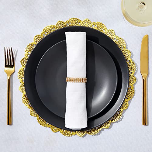 Juvale 60 Pack Round Paper Placemats for Dining Table, Formal Events