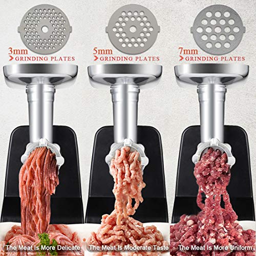 image for Electric Meat Grinder, ONEISALL Upgrade Stainless Steel Meat Mincer & 