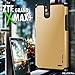 ZTE Grand X Max Z787 / Grand X Max+ Z987 Case, Evocel Dual Layer Armor Protector Case For ZTE Grand X Max Z787 / Grand X Max+ Z987 (Cricket) - Retail Packaging, Gold Medal