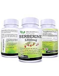 Premium 1200 mg Berberine Suplemento - 120 cápsulas de refuerzo inmune sistema de...