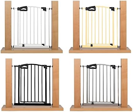 Impag® Safety Gate "LUXLINE Suitable for sizes of 73 cm 212 cm Height 77 cm No Drilling Required | 4 Colours | Easy to Mount | Barrier for | Door and Stairs Babies Children