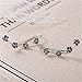 BAMOER 925 Sterling Silver Clip on Earrings Black Daisy Flowers Crawler Earrings Climbing Earrings for Women Christmas Gifts