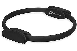 Sportisimo Pilates Ring | Anneau de Pilates – 14" Magic Circle for Inner Thigh, Arms & Core Toning | Dual Foam Padded Handles