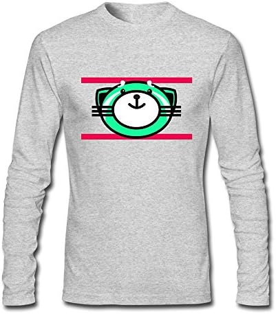 SFMY Men's The Weeknd Kissland Cat Long Sleeve T-shirt Size M HeatherGray