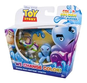 Amazon.com: Mattel Toy Story Color Splash Buddies Spanish Buzz and ...