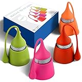 The Friendly Swede Silicone Tea Infuser, Set of 4 Strainers