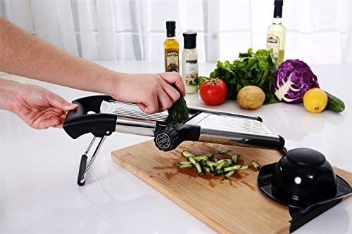 Adjustable Mandoline Slicer for Vegetables, Fruits, and Other Foods, a Cutter With Multiple Slicing Options, Premium Grade Stainless Steel - By Whole Body Distribution
