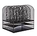 Safco Products Onyx Mesh 2 Tray/6 Sorter Desktop Organizer 3255BL, Black Powder Coat Finish, Durable Steel Mesh Construction, Space-saving Functionality primary