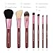 Makeup Brush Set Red Cone- 7 Zoreya Professional Makeup Brushes With Premium Synthetic Fiber And Free Luxury Case Kit