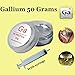 Gallium Metal 50 Grams Melting Metal 99.99% Pure Ga Liquid Metal