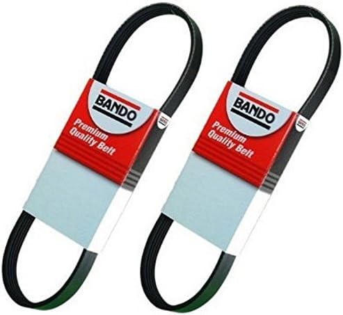 Bando Fits Mazda Protege5 2.0 2002-2003 Alternator-Air Conditioner-Power Steering Belt Set(2 Belts)Bando 4PK920 5pk1170 Serpentine Drive Belt Replacement for Pulleys