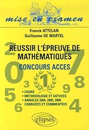 Réussir l'épreuve de mathématiques du concours ACCES