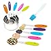 Premium Measuring Cups Measuring Spoons Set and Basting Brush ,11 Piece - Stainless Steel Anti-Slip W/ Soft-Flexible and Heat-Resistant Handles Comfortable Easy to Clean Cup Size (1 - 8.45) Oz