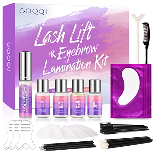 GAQQI Brow Lamination Kit, 2 in 1 Eyebrow Lamination Kit and Lash Lift