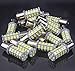 20 Pcs Extremely Super Bright 1156 1141 1003 BA15S 68-SMD LED Replacement Light Bulbs for RV Indoor Lights(20-Pack, Pure White (6000K-6500K Color Temputure))