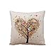 Usstore Flax Pillow Square Pillow Throw Pillow Cover Cases Decorative Cushion
